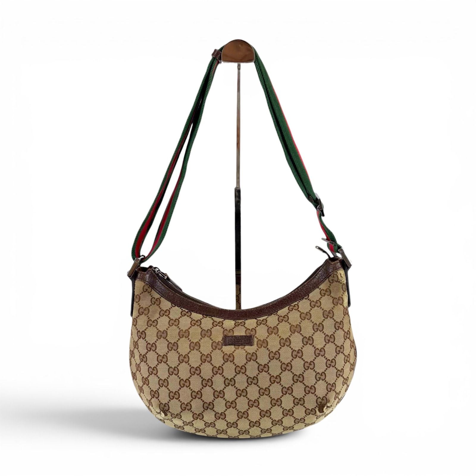 Gucci Sherry Line Cross Belt Bag Brown GG Canvas — view 2