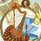 Hermes Carre 90 Wolfgang Amadeus Mozart Hymn to Silk Scarf — view 7