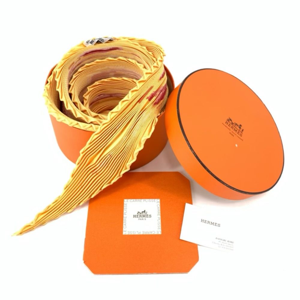 Hermes Sous les Orangers Under the Orange Tree Pleats Scarf — view 2