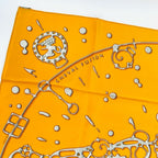 Hermes Carre 90 Silk Scarf Cheval Fusion Orange — view 7