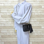 Gucci Studs Bamboo Shoulder Bag Leather Black — view 2