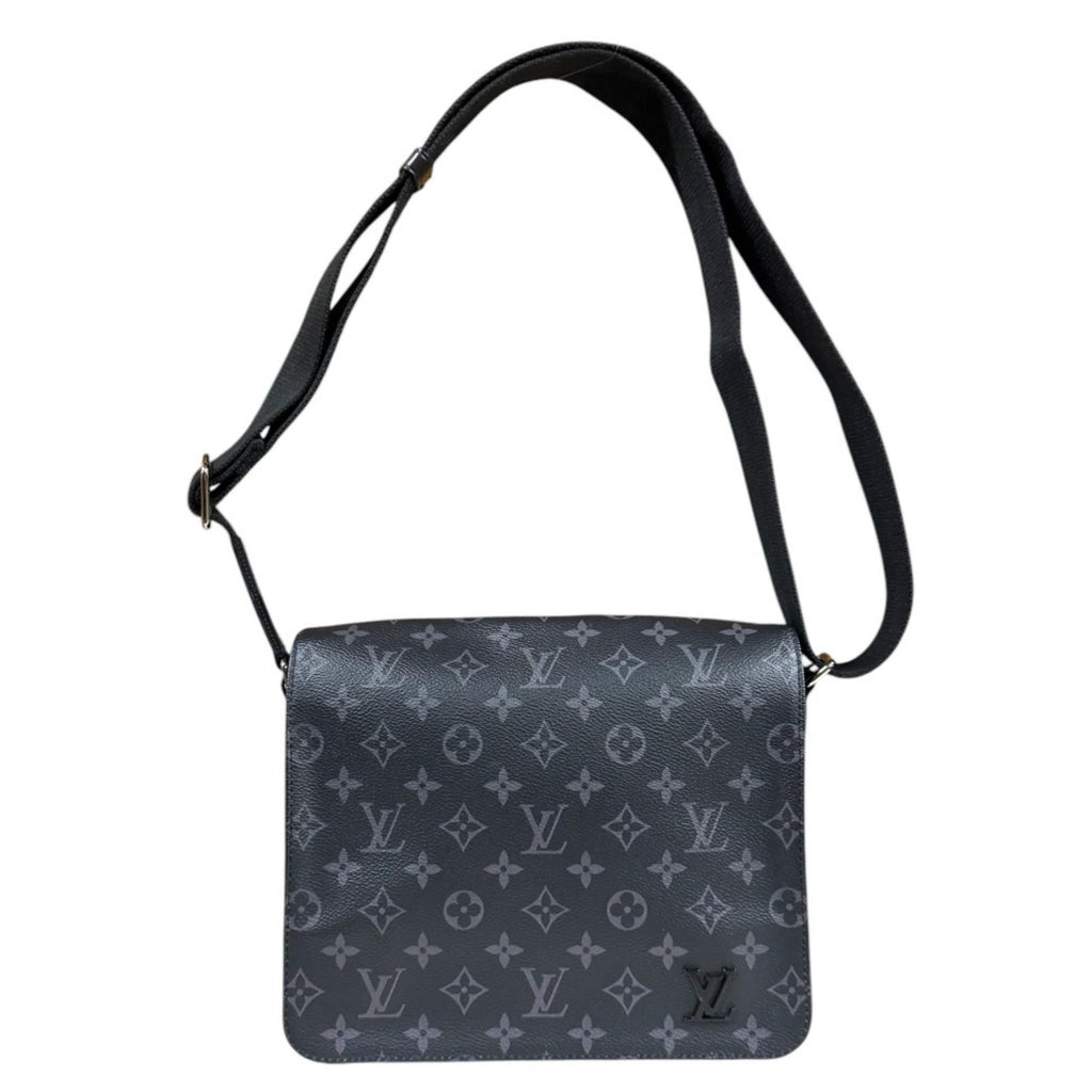 Louis Vuitton District PM NM Monogram Eclipse Shoulder Bag Black