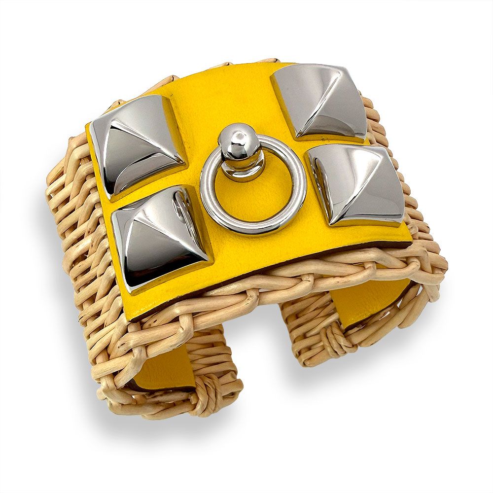 Hermes Collier de Chien Medallion Picnic Bangle Bracelet — view 2