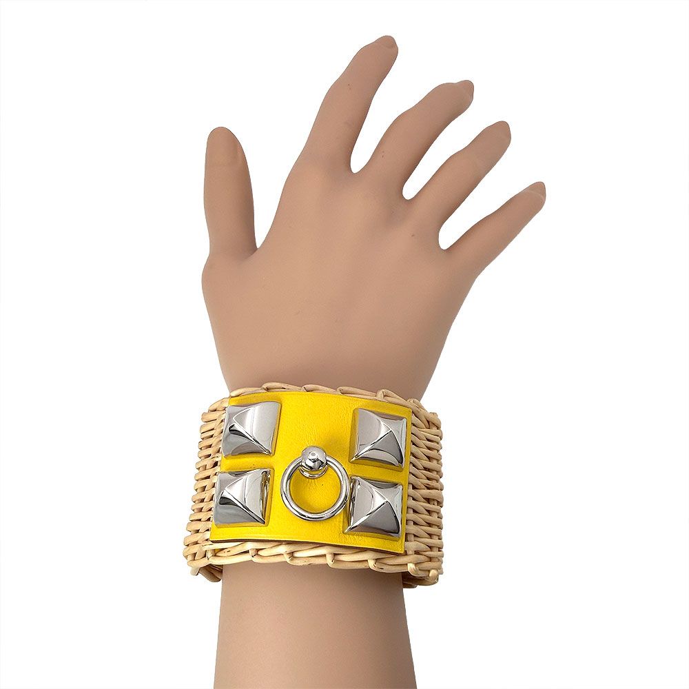 Hermes Collier de Chien Medallion Picnic Bangle Bracelet — view 8