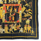 Hermes Scarf Carre 90 le Temps Des Marionnettes Marionette Time — view 5