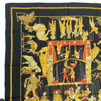 Hermes Scarf Carre 90 le Temps Des Marionnettes Marionette Time — view 2