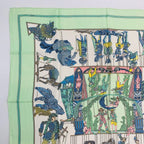 Hermes Carre 90 le Temps Des Marionnettes Marionette Time Silk Scarf — view 2