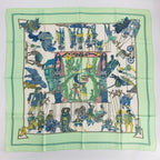 Hermes Carre 90 le Temps Des Marionnettes Marionette Time Silk Scarf