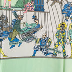 Hermes Carre 90 le Temps Des Marionnettes Marionette Time Silk Scarf — view 6