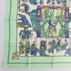Hermes Carre 90 le Temps Des Marionnettes Marionette Time Silk Scarf — view 4