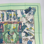 Hermes Carre 90 le Temps Des Marionnettes Marionette Time Silk Scarf — view 3