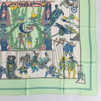 Hermes Carre 90 le Temps Des Marionnettes Marionette Time Silk Scarf — view 5