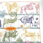 Hermes Carre 90 Della Cavalleria Favolosa Double Face Scarf Silk — view 3