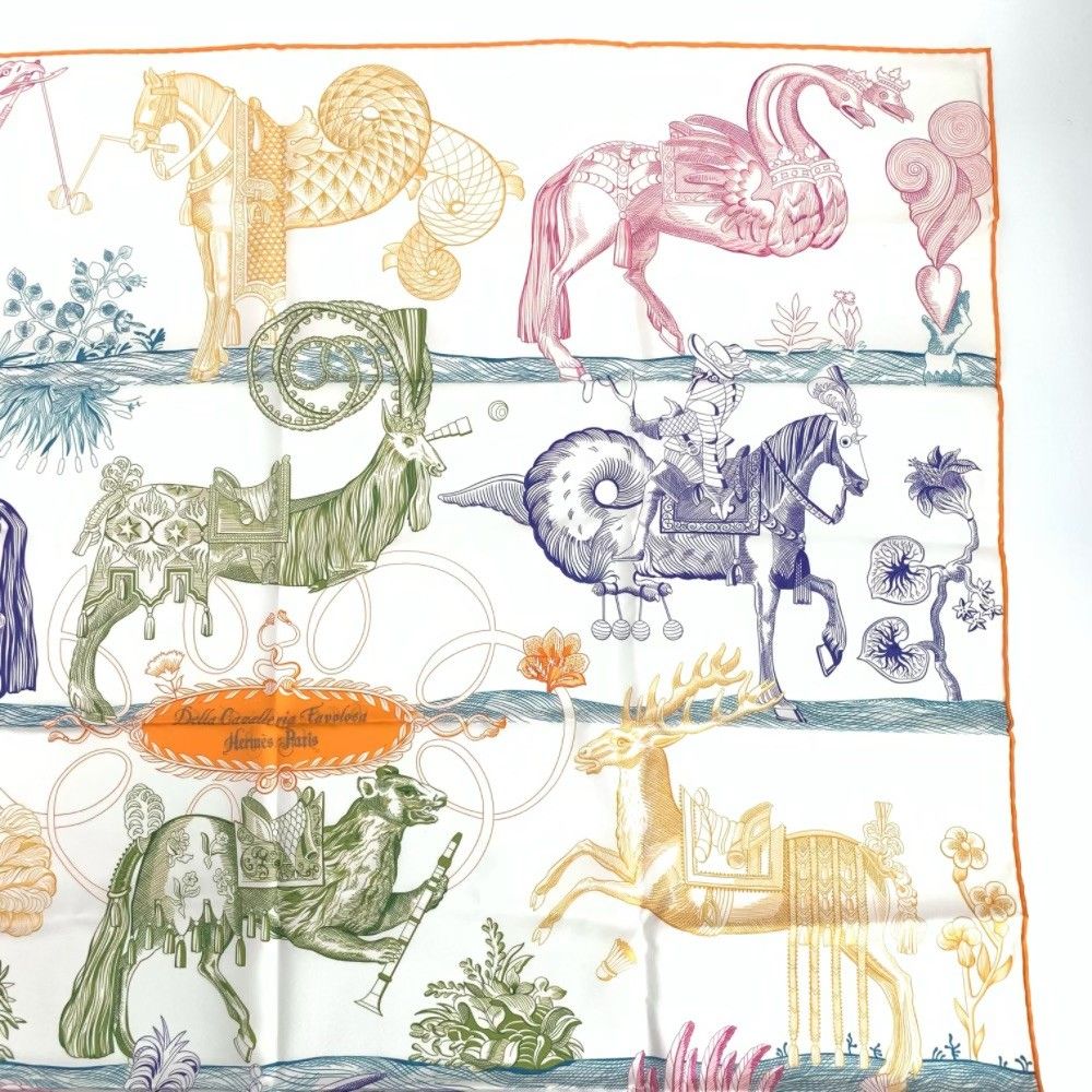 Hermes Carre 90 Della Cavalleria Favolosa Double Face Scarf Silk — view 3