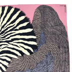 Hermes Carre 90 Zebra Pegasus Pink Scarf Silk — view 4