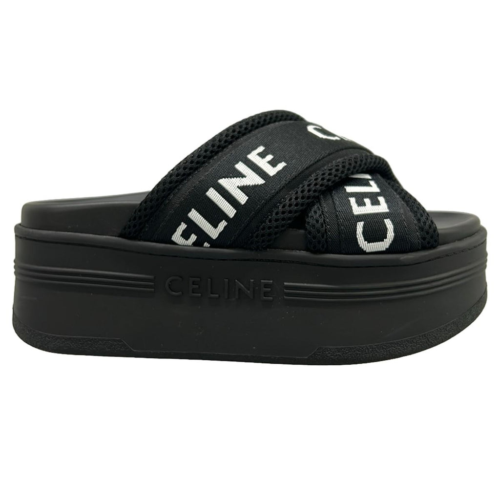 Celine Sandals 35 Block Slide Black — view 4