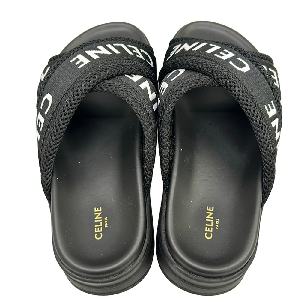 Celine Sandals 35 Block Slide Black — view 7