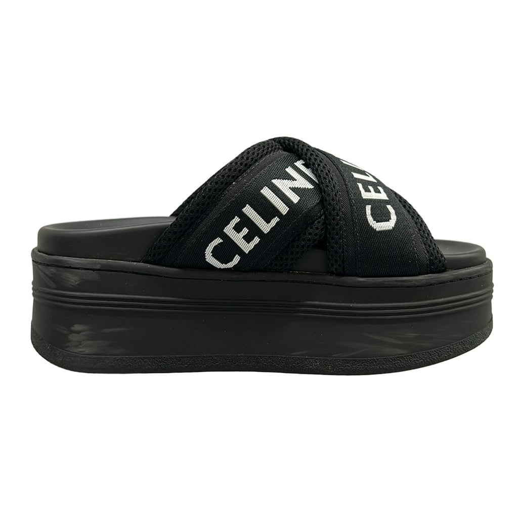 Celine Sandals 35 Block Slide Black — view 2