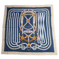 Hermes Carre 140 Grand Tralala Blue Shawl Scarf