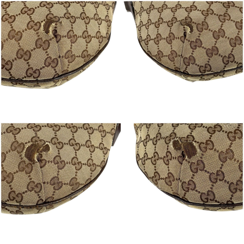 Gucci Sherry Line Cross Belt Bag Brown GG Canvas — view 6