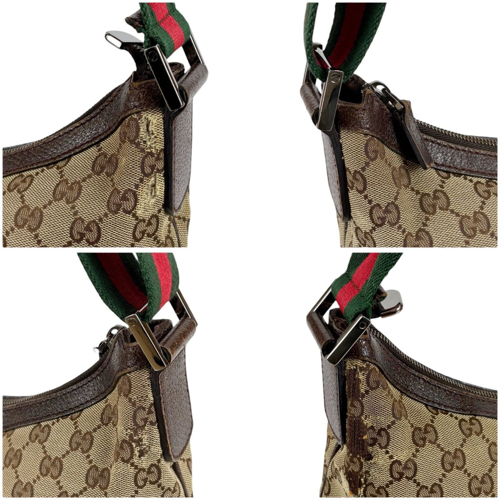 Gucci Sherry Line Cross Belt Bag Brown GG Canvas — view 5