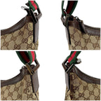 Gucci Sherry Line Cross Belt Bag Brown GG Canvas — view 5