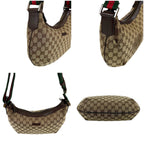 Gucci Sherry Line Cross Belt Bag Brown GG Canvas — view 4