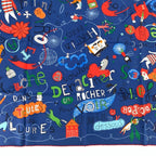 Hermes Carre 90 les Confessions White Blue Scarf Silk — view 6