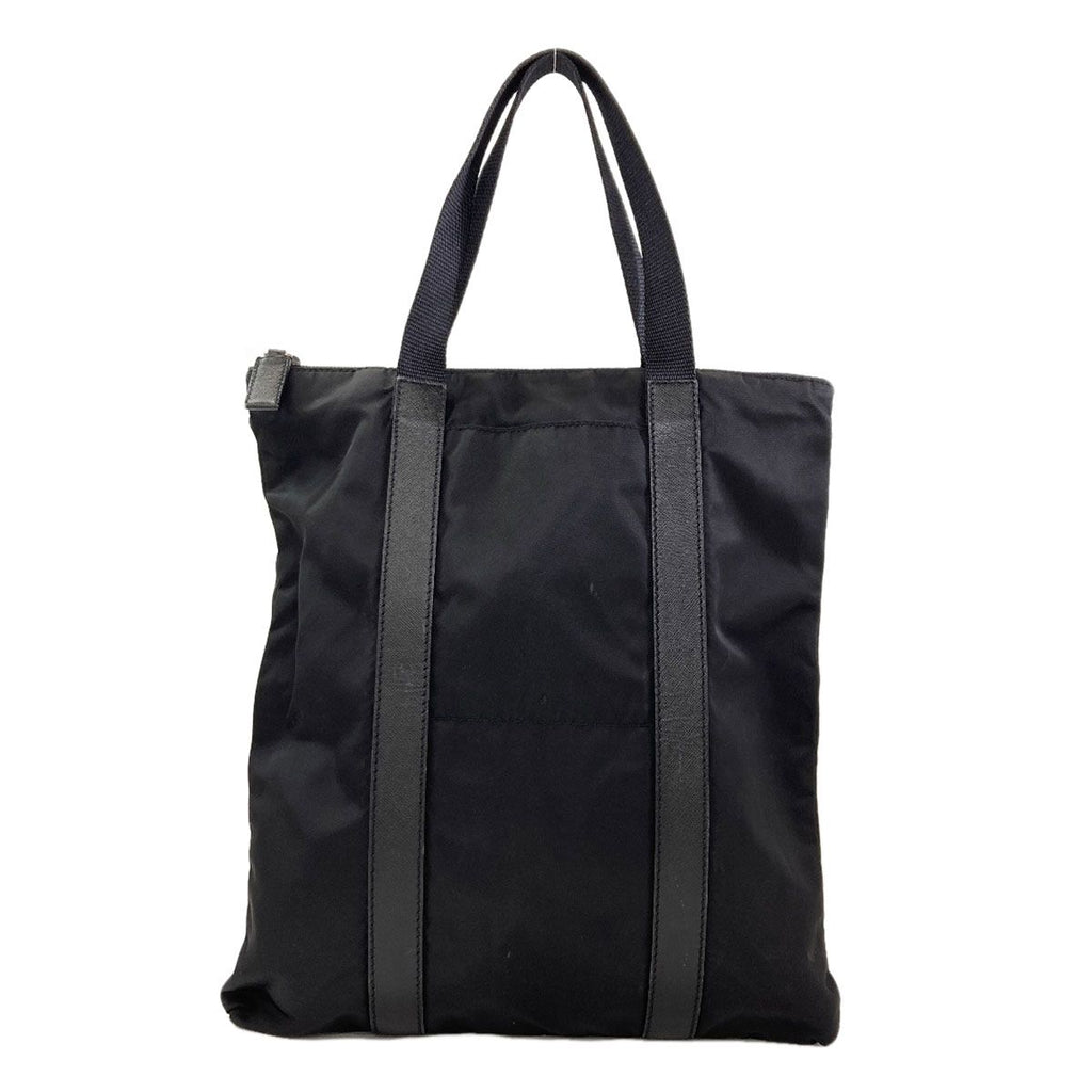 Prada Logo Handbag Nylon Leather