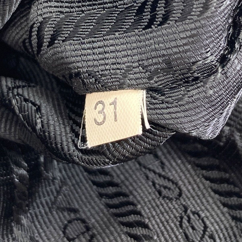 Prada Logo Handbag Nylon Leather — view 7
