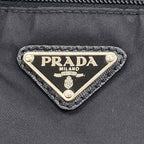 Prada Logo Handbag Nylon Leather — view 9