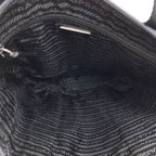 Prada Logo Handbag Nylon Leather — view 5