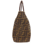 Fendi Zucca Pattern Handbag Canvas Leather — view 3