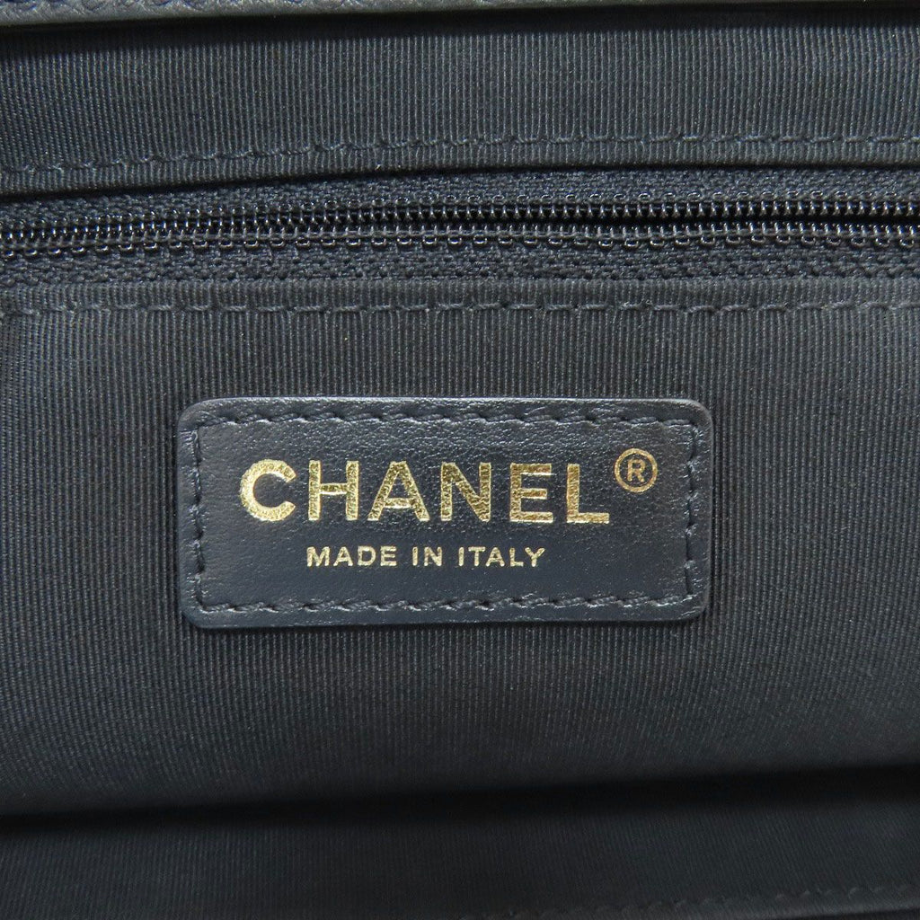 Chanel Quilted Gold 2-Way Tote Calf — view 6