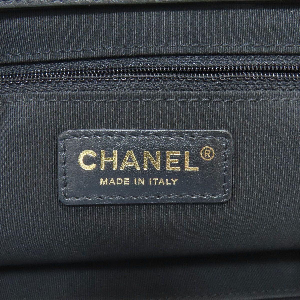 Chanel Quilted Gold 2-Way Tote Calf — view 6
