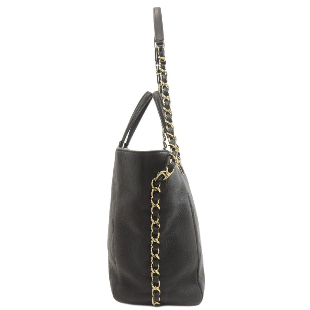 Chanel Quilted Gold 2-Way Tote Calf — view 3