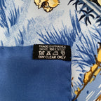 Hermes Carre 90 la Treve de L Eau Water Truce Scarf Silk Blue Multicolor — view 8