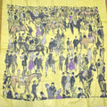 Hermes Carre 140 Paddock Yellow Large Scarf Silk
