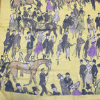 Hermes Carre 140 Paddock Yellow Large Scarf Silk — view 5