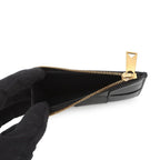 Bottega Veneta Coin Case Maxi Intrecciato Cassette Fastener Card Black — view 4