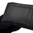 Bottega Veneta Coin Case Maxi Intrecciato Cassette Fastener Card Black — view 7