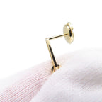 Hermes Earrings Kelly Chaine 18k Yellow Gold Asymmetric — view 7