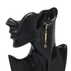Hermes Earrings Kelly Chaine 18k Yellow Gold Asymmetric — view 4