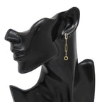 Hermes Earrings Kelly Chaine 18k Yellow Gold Asymmetric — view 5