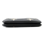 Louis Vuitton Shoulder Bag Bicolor Monogram Empreinte Pochette Double Zip Black — view 3