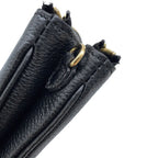 Louis Vuitton Shoulder Bag Bicolor Monogram Empreinte Pochette Double Zip Black — view 6