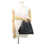 Gucci Handbag Soho Interlocking Leather Bag Black — view 4
