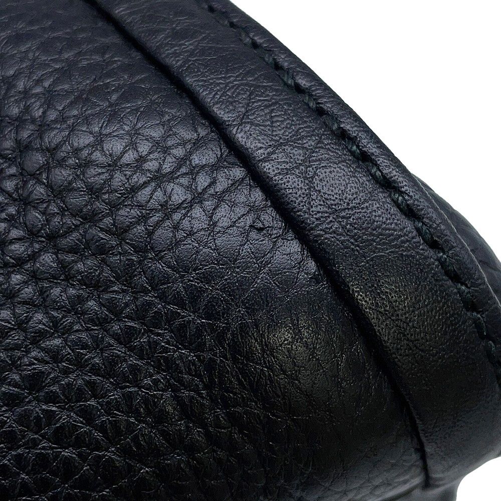 Gucci Handbag Soho Interlocking Leather Bag Black — view 7