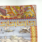 Hermes Carre 90 le Voyage de Pytheas Scarf Multicolor Silk — view 6