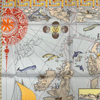Hermes Carre 90 le Voyage de Pytheas Scarf Multicolor Silk — view 4